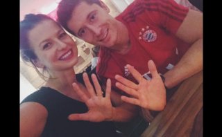 Robert Lewandowski colgó esta foto luego de repóker histórico