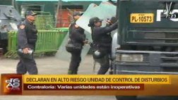 Unidad de control de disturbios de PNP declarada de alto riesgo
