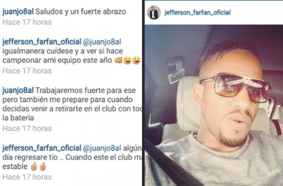 Jefferson Farfán y Juan Jayo: ¿Qué se dijeron en Instagram?
