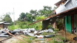 Lluvias y ventarrones destruyeron viviendas rurales en Pasco