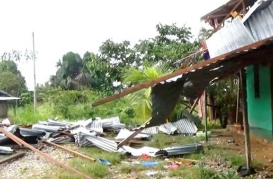Lluvias y ventarrones destruyeron viviendas rurales en Pasco