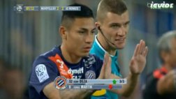 Jean Deza reapareció en Montpellier luego de 4 meses sin jugar