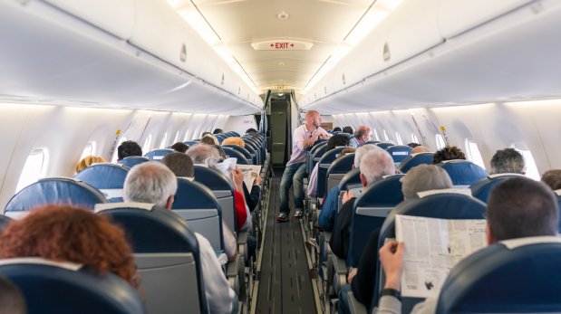 La "etiqueta" cuando quieres cambiar de asiento en un avión
