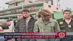 PNP y fiscalía se acusan por liberación de presuntos violadores