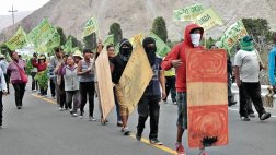 Arequipa: reaparecen ‘espartambos’ en protesta contra Tía María