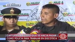 Sujeto se hacía pasar por policía con traje comprado a 60 soles
