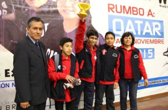 Escolares peruanos clasificaron a mundial de robótica de Qatar