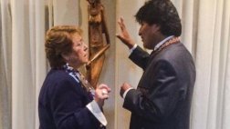 Evo Morales y Michelle Bachelet conversaron en la ONU