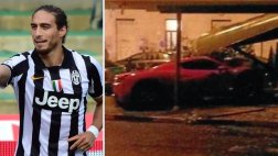 Uruguayo Cáceres chocó su Ferrari y dio positivo en alcoholemia