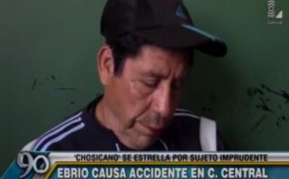 Peatón ebrio provocó accidente con 20 heridos y así reaccionó