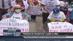 Marcha de sacrificio: pasqueños llegaron a Lima tras 13 días