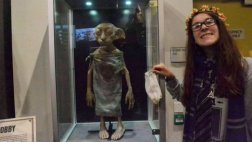 Fans de Harry Potter dejan medias en estatua de Dobby