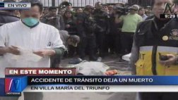 Mototaxista murió y gestante quedó herida tras choque en VMT