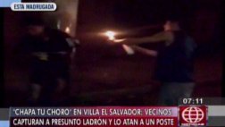 Villa El Salvador: vecinos casi queman a presunto ladrón