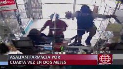 Por cuarta vez en dos meses roban cadena de farmacias en SJL