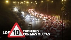 Conoce a los 10 choferes con más papeletas en Lima