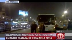 Metropolitano: anciano murió arrollado al intentar cruzar vía