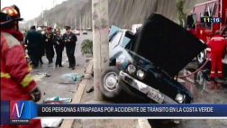 Costa Verde: provoca accidente, deja dos heridos e intenta huir