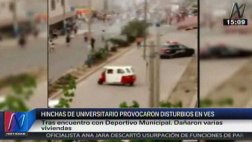 Universitario: vándalos se enfrentaron en Villa El Salvador