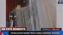 Chorrillos: obrero falleció tras caerle bloques de cerámica