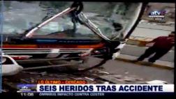Vía Expresa Grau: triple choque dejó 12 personas heridas