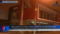 SMP: hampones armados asaltaron restaurante cerca de comisaría