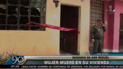 San Miguel: anciana que vivía sola murió al incendiarse su casa