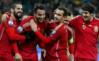 España ganó 1-0 a Ucrania con gol del debutante Mario Gaspar