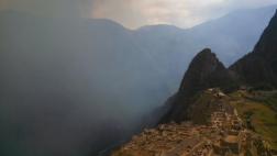 Machu Picchu: humo de incendio forestal cubrió un sector