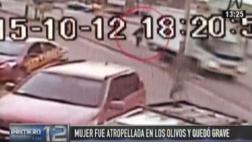Los Olivos: chofer de camión huyó tras dejar grave a mujer