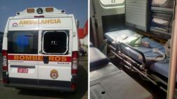 Roban equipos médicos de ambulancia de bomberos de La Molina