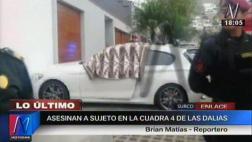 Surco: asesinan a balazos a hombre frente a su vivienda