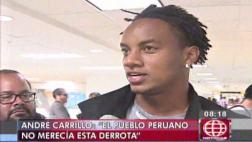 André Carrillo: "El pueblo peruano no merecía esta derrota"