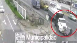 Surco: madre e hija salvaron de morir tras chocar con tráiler