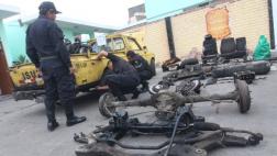Junín: PNP recuperó autopartes robadas y detuvo a 2 sospechosos