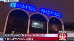 Miraflores: asaltan hotel por tercera vez y hieren a vigilante