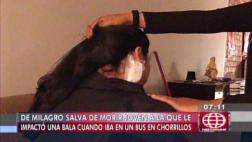 Chorrillos: bala perdida hirió a joven cuando viajaba en bus