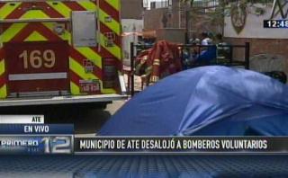 Alcalde de Ate sobre desalojo de bomberos: es un tema político