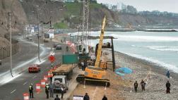 Costa Verde: colocan pilotes para nuevo malecón en Miraflores