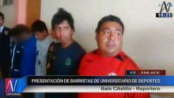 Ate: detienen a barristas de la 'U' por balear a otro hincha
