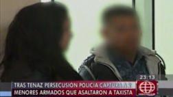 Surco: capturan a delincuentes menores que asaltaron a taxista