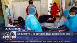 Cusco: una turista muerta y 20 heridos tras vuelco de coaster