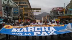 Áncash: autoridades y pobladores realizan 'Marcha por la paz'