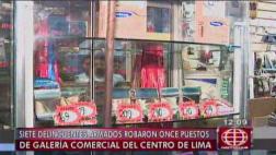 Mercado Unicachi en Av. Abancay asaltado por 7 sujetos armados