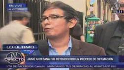 Jaime Antezana salió en libertad tras dos días de detención