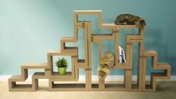 Katris, el mueble inspirado en tetris y pensado para los gatos