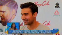 Ezio Oliva se lanza como solista y dedica tema a Karen Schwarz