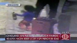 Investigarán caso de adultos que hacían beber licor a niño