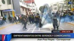Huacho: gresca entre ambulantes y serenos dejó varios heridos