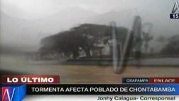 Pasco: vientos desprendieron techos de viviendas en Chontobamba